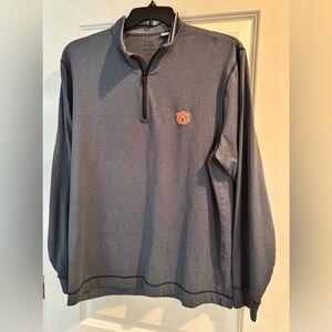 Cutter & Buck Auburn Tigers 1/4 Zip Pullover Men’s L Gray Blue NCAA Golf